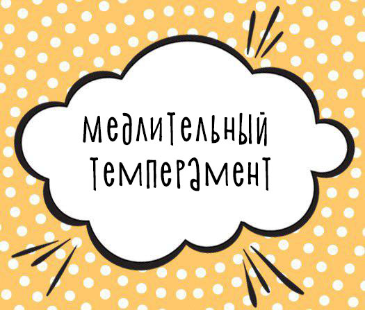 Медлительный темперамент