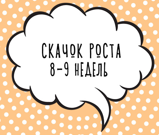 Второй скачок роста (8-9 недель)